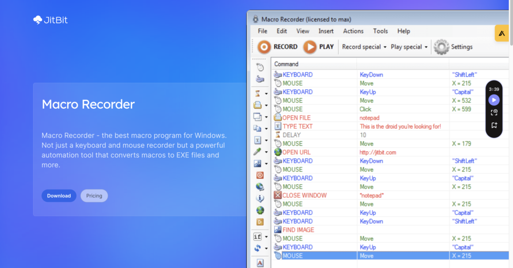 Jitbit Macro Recorder 
