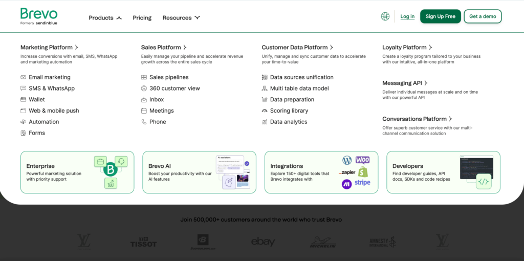Brevo CRM feature overview