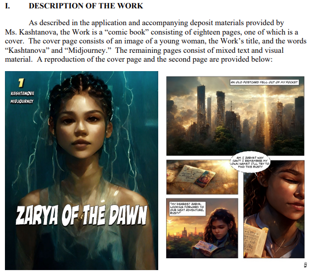 Zarya of the Dawn (Registration # VAu001480196)