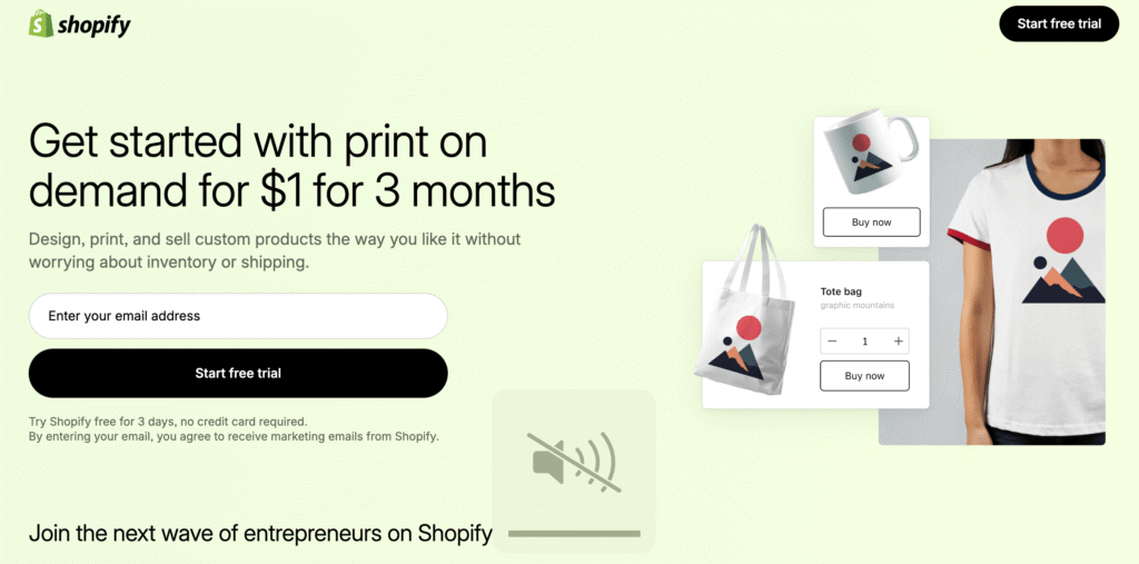 shopify Print-on-Demand Product for women to starta side business