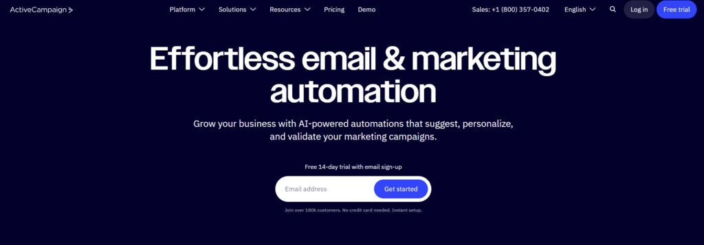 Effortless email & marketing automation